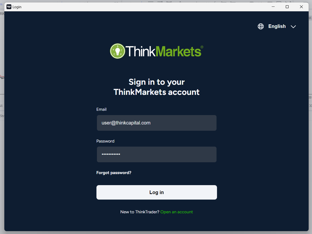 ThinkTrader Tradingview Integration